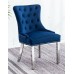 Blue Velvet Accent Chair