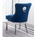 Blue Velvet Accent Chair