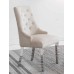 Creme Velvet Accent Chair