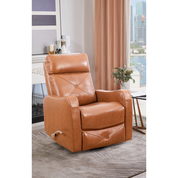 Soft Brown Leather Recliner Chair