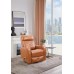 Soft Brown Leather Recliner Chair