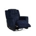 Soft Blue Colour Fabric Recliner Chair 