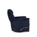 Soft Blue Colour Fabric Recliner Chair 