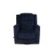 Soft Blue Colour Fabric Recliner Chair 