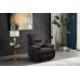 Grey Elephant Skin Fabric Recliner Chair