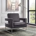 White/Black/Grey Accent Chair