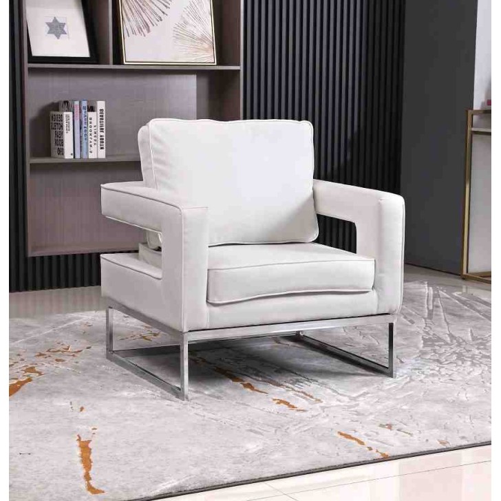 White/Black/Grey Accent Chair