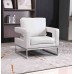 White/Black/Grey Accent Chair