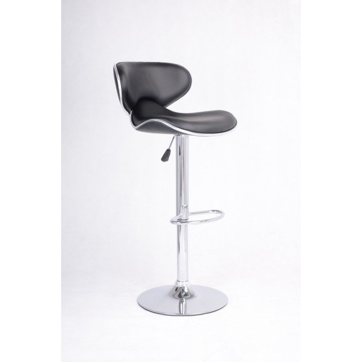 Black PU Mechanical 360 Swivel Bar Stool
