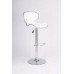 White PU Mechanical 360-Degree Swivel Bar Stool