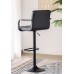Black PU Mechanical 360 Swivel Bar Stool