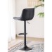 Black PU Mechanical 360 Swivel Bar Stool