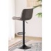 Grey PU Mechanical 360-Degree Swivel Bar Stool