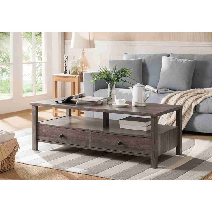 Distressed Grey Coffee Table 