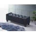 Black Velvet Storage Bench