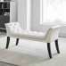 Cream Velvet Bench