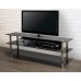 Black Tempered Glass TV Stand