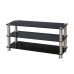 Black Tempered Glass TV Stand