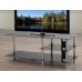 Black Tempered Glass TV Stand