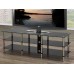Black Tempered Glass TV Stand