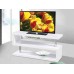 Glossy White with Chrome TV Stand