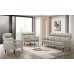Sleek Modern Leather Sofa Set – Light Grey