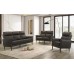 Sleek Modern Leather Sofa Set – Chocolate Brown Leather