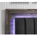 Black Velvet Brown Finish Bedroom Set