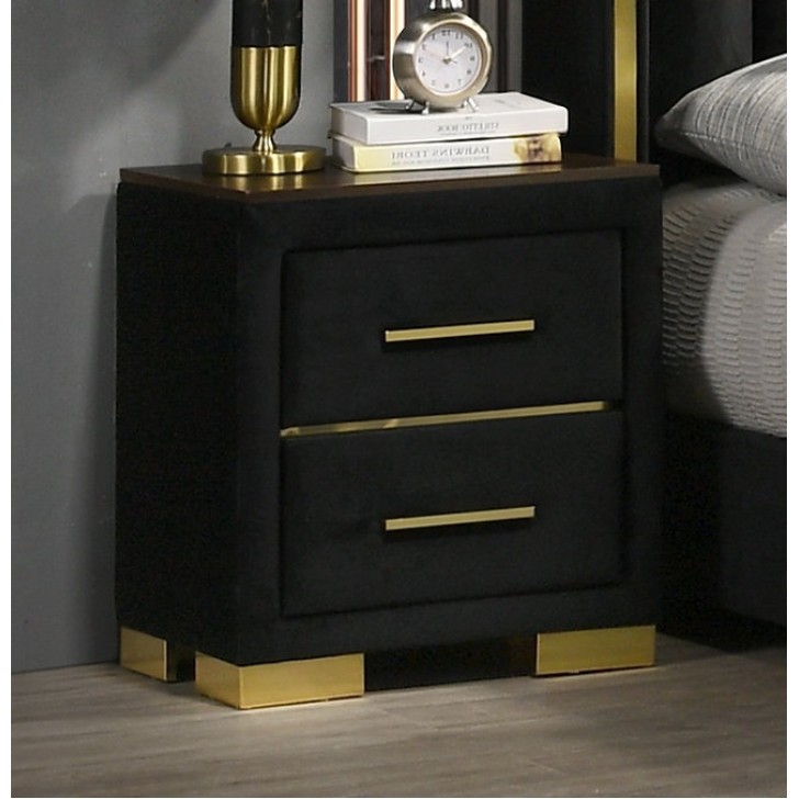 Black Velvet Night Stand