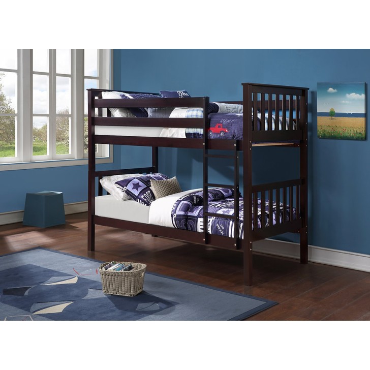 Espresso Finish Single/Single Bunk Bed   