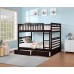 Espresso Finish Double Bunk Bed