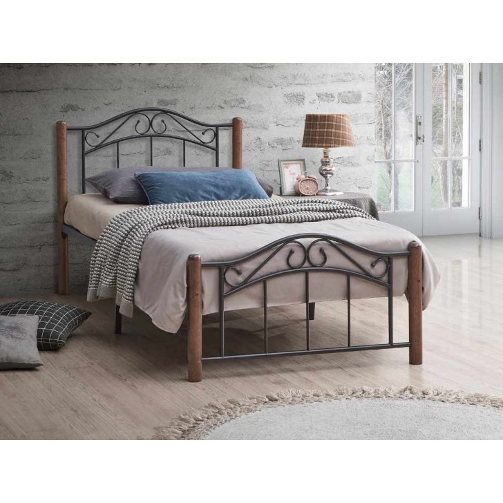 Walnut Wooden Bed