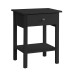 Black Finish Night Stand