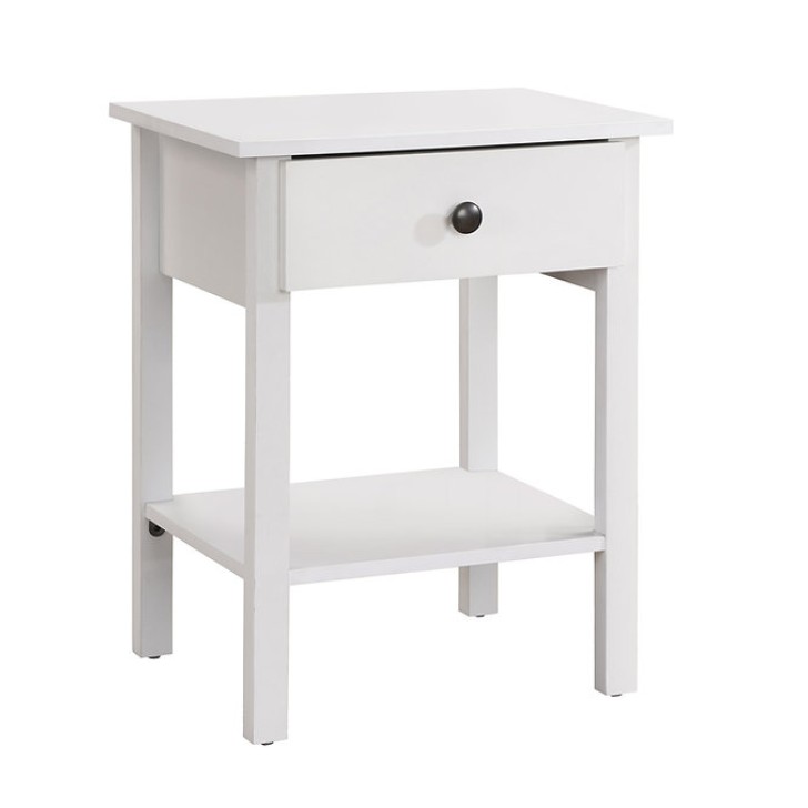White Finish Night Stand