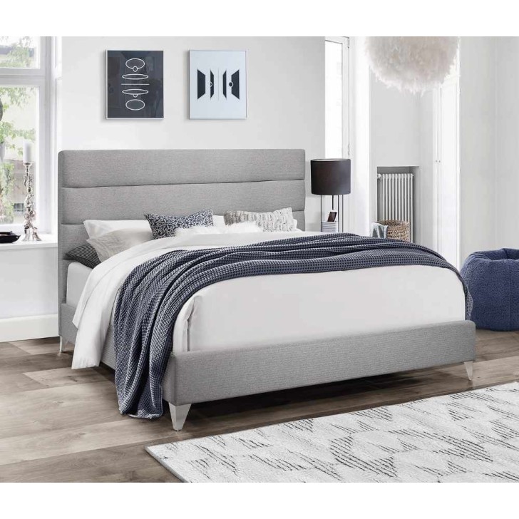 Grey Fabric Bed 