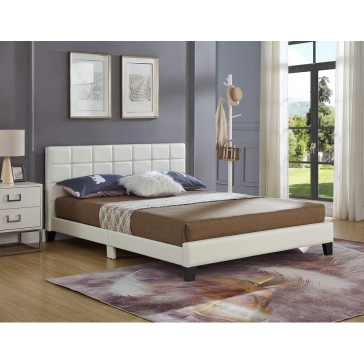 White PU Bed