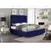 Blue Velvet Fabric Bed