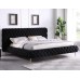 Black Velvet Fabric Bed