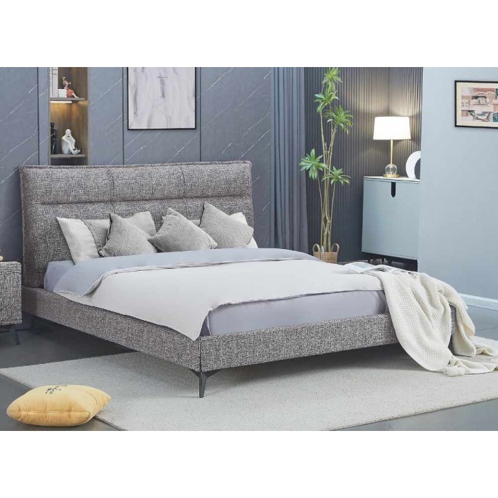 Grey Fabric Bed