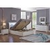 White Finish LED Touch Light Bedroom Set