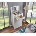 White Finish LED Touch Light Bedroom Set