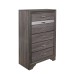 Grey Finish Bedroom Set 
