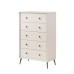 White Finish LED Touch Light Bedroom Set