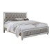 Silver Finish Mirror Accents Bedroom Set