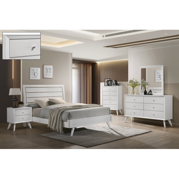 White Wooden Bedroom Set