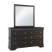 Metallic Grey Finish  LED Touch Lights Bedroom Set