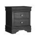 Metallic Grey Finish  LED Touch Lights Bedroom Set