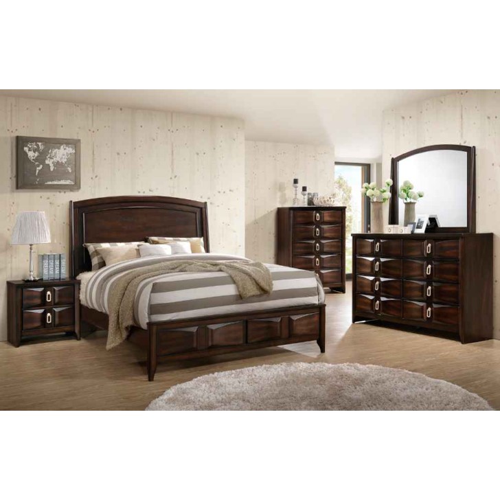 Rich Brown Bedroom Set 