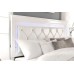 Metallic White Finish With LED Touch Lights Bedroom Set