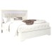 Metallic White Finish With LED Touch Lights Bedroom Set